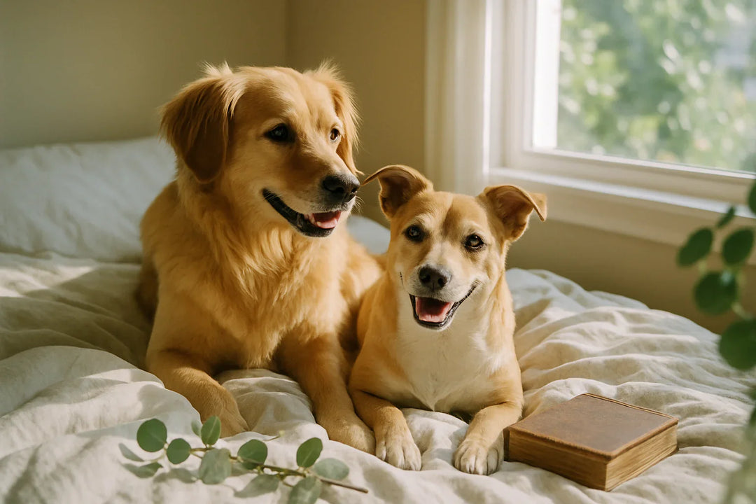 dogs in bed