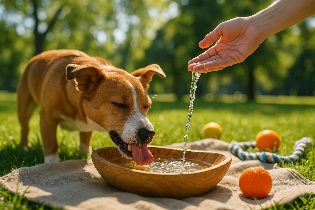 water bottle with dog bowl combo