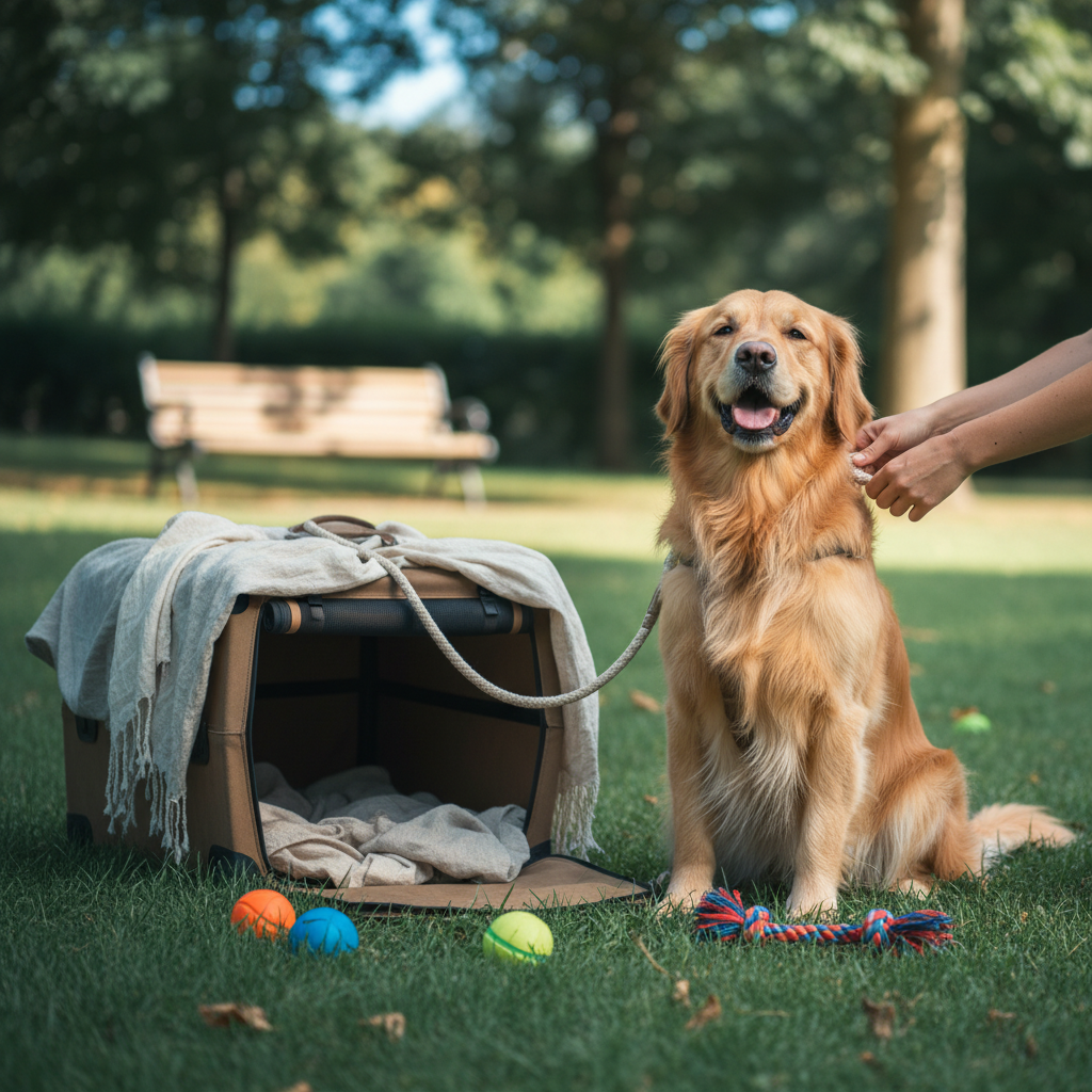 dog and crates