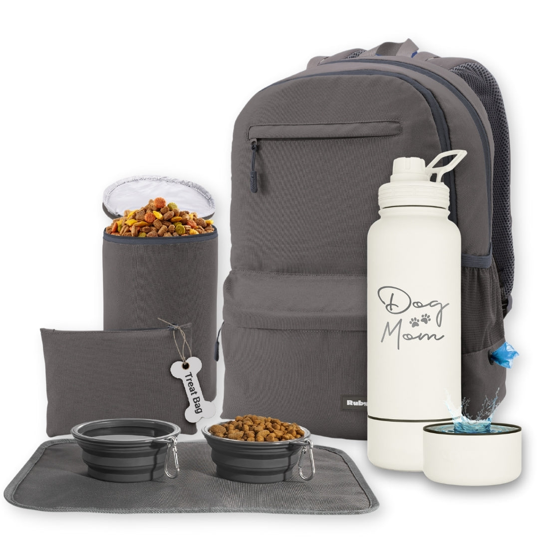 Original Doggy Bag™ Backpack & Water Bottle With Dog Bowl