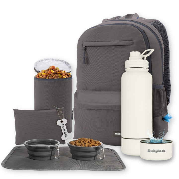 Original Doggy Bag™ Backpack & Water Bottle With Dog Bowl