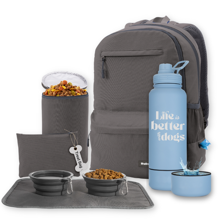 Original Doggy Bag™ Backpack & Water Bottle With Dog Bowl