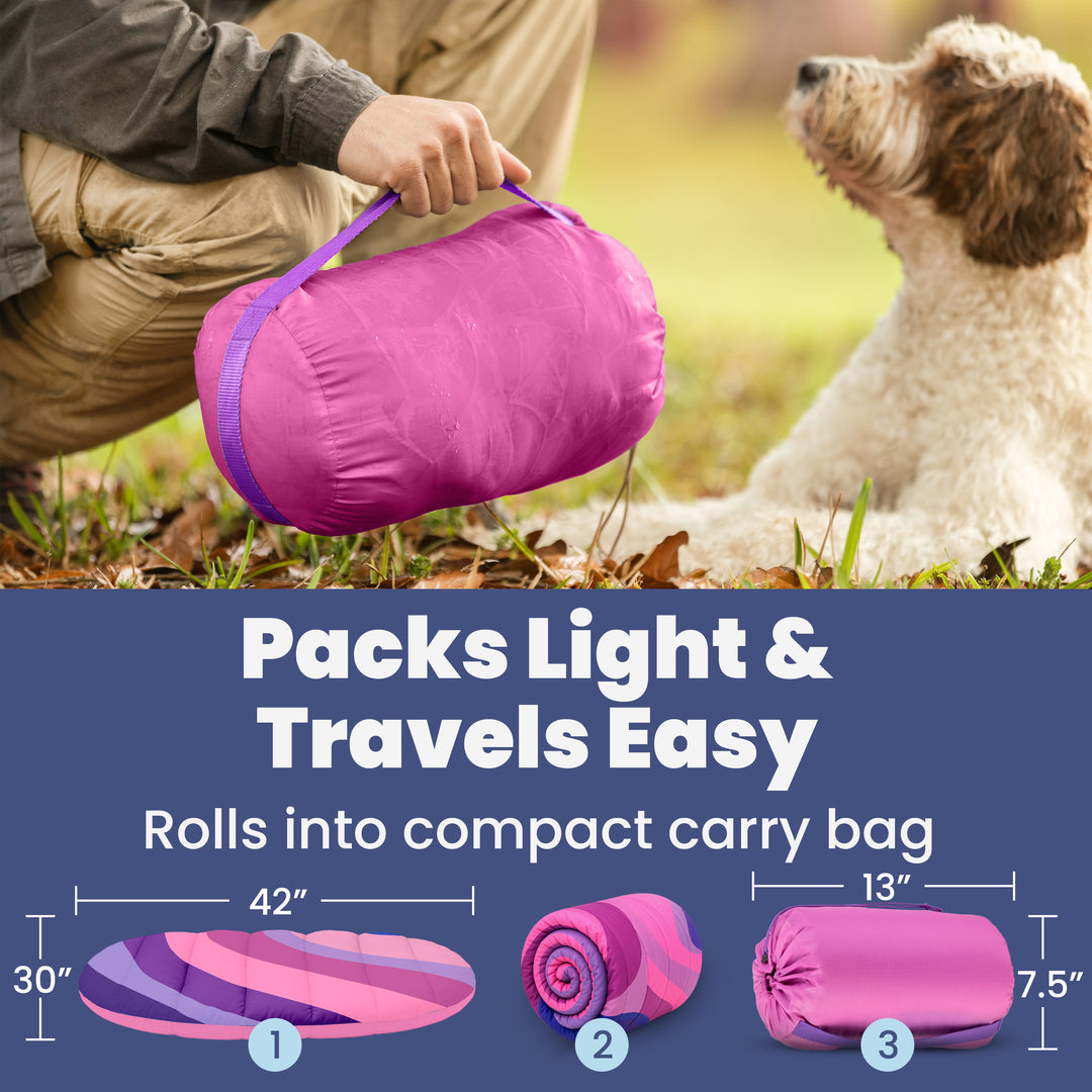 Puffer Dog Travel Bag & Travel Dog Bed