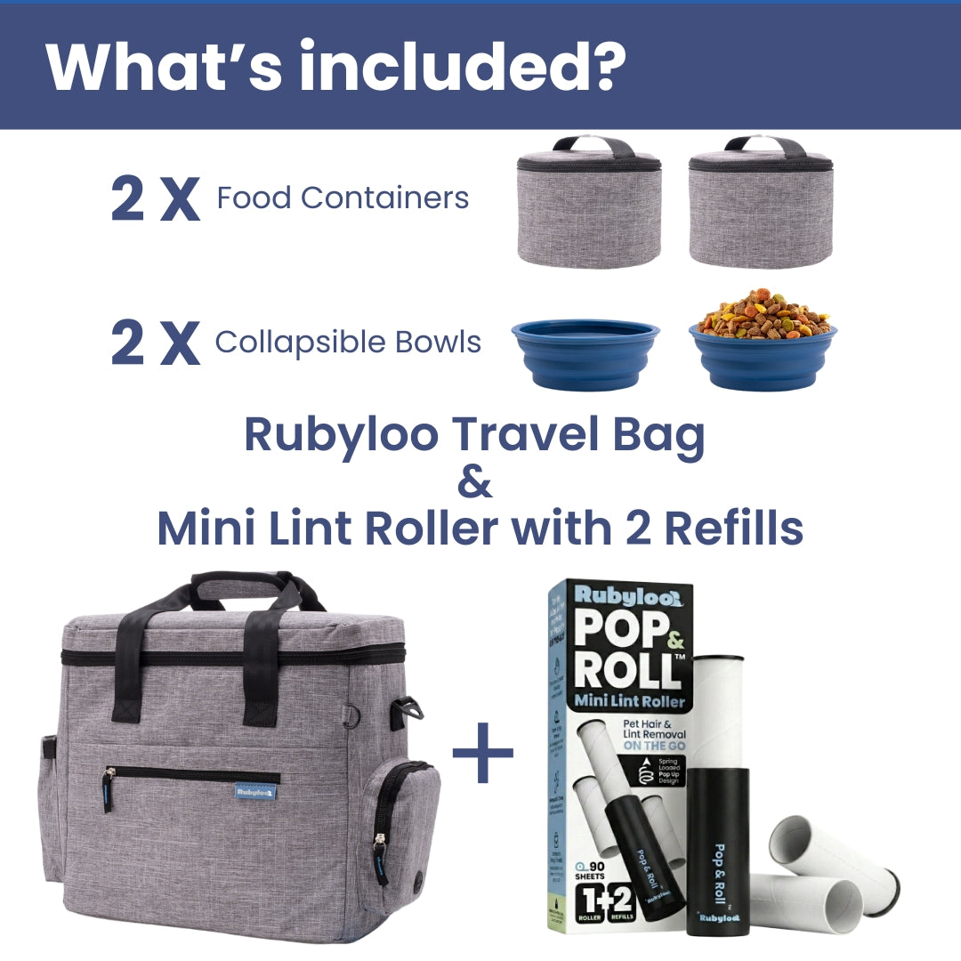 Original Doggy Bag®  & Mini Lint Roller for Pet Hair with 2 Refills