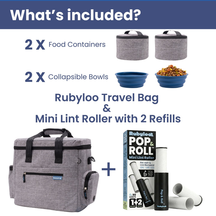 Original Doggy Bag®  & Mini Lint Roller for Pet Hair with 2 Refills