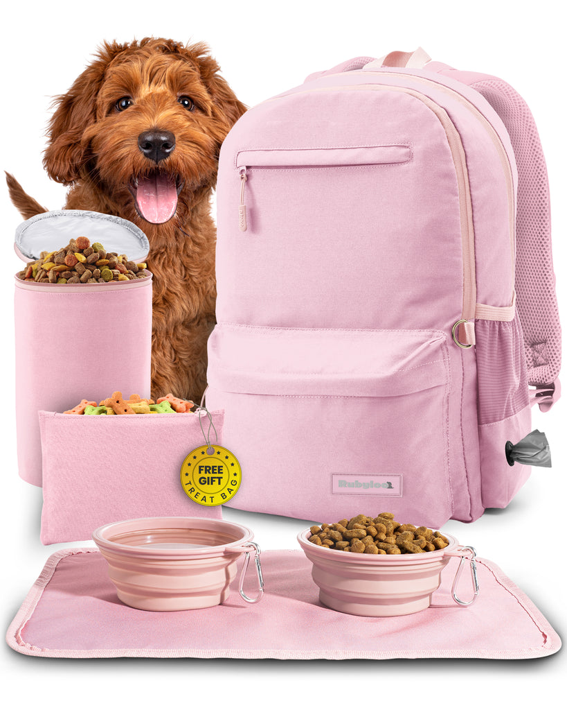 Pink dog clearance backpack