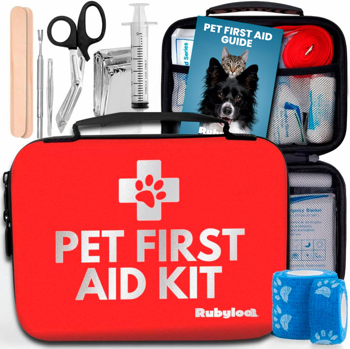 Pet First Aid Kit for Dogs & Cats with Vet-Approved Essentials