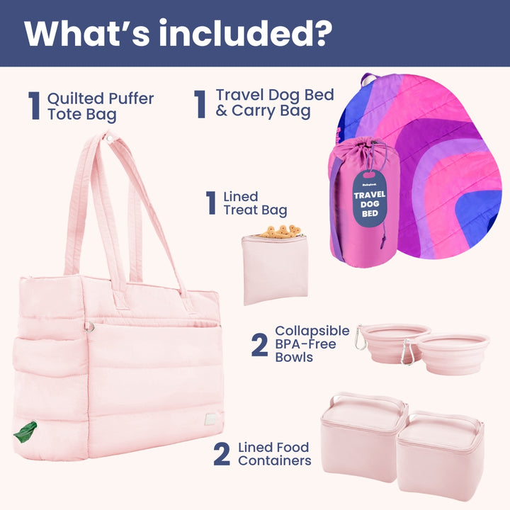 Puffer Dog Travel Bag & Travel Dog Bed