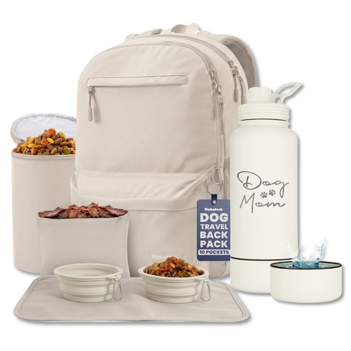 Original Doggy Bag® Backpack & Water Bottle With Dog Bowl