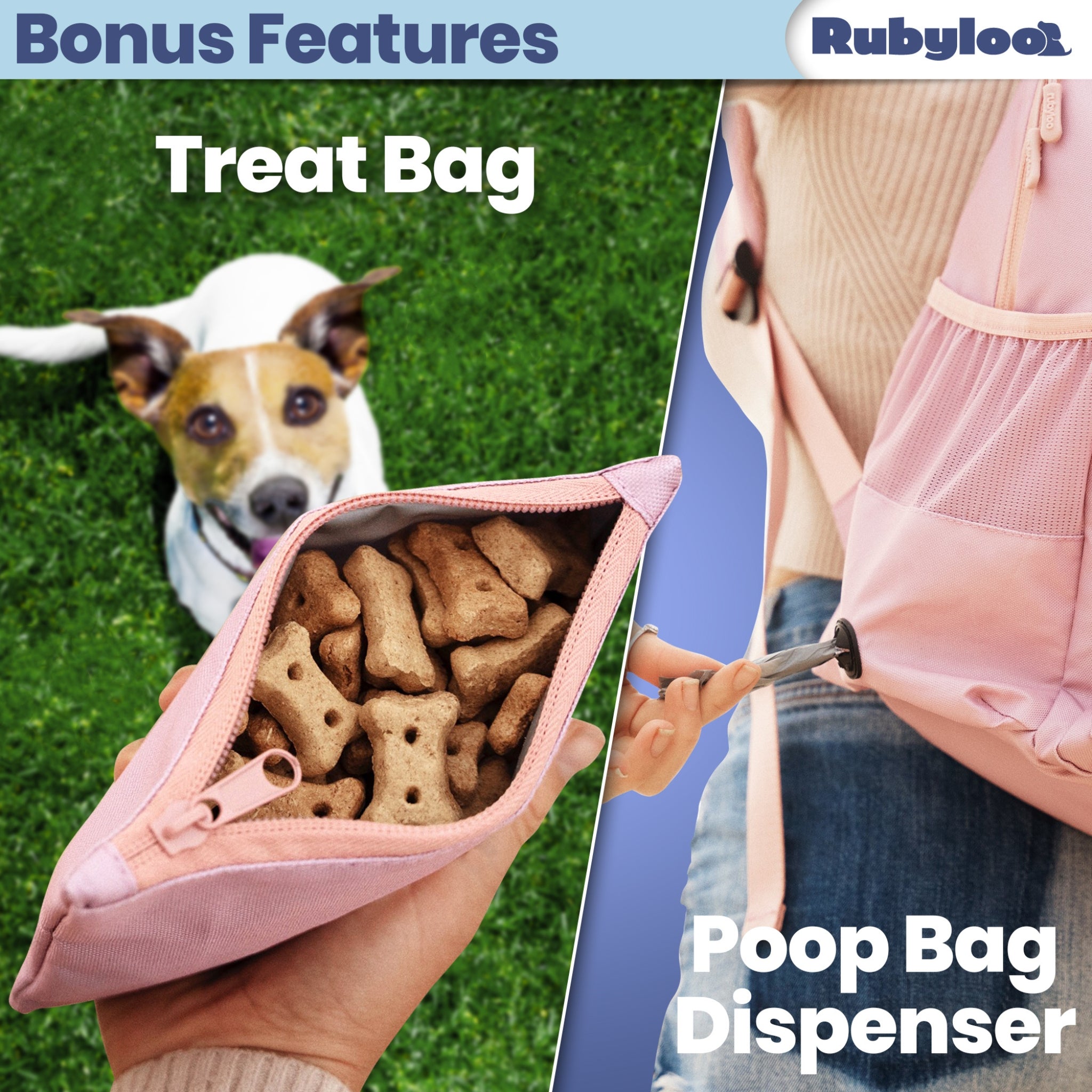 The Original Doggy Bag Backpack by Rubyloo Backpack for Dog Supplies Gift for Dog Owners and Dog Parents Dog Trav