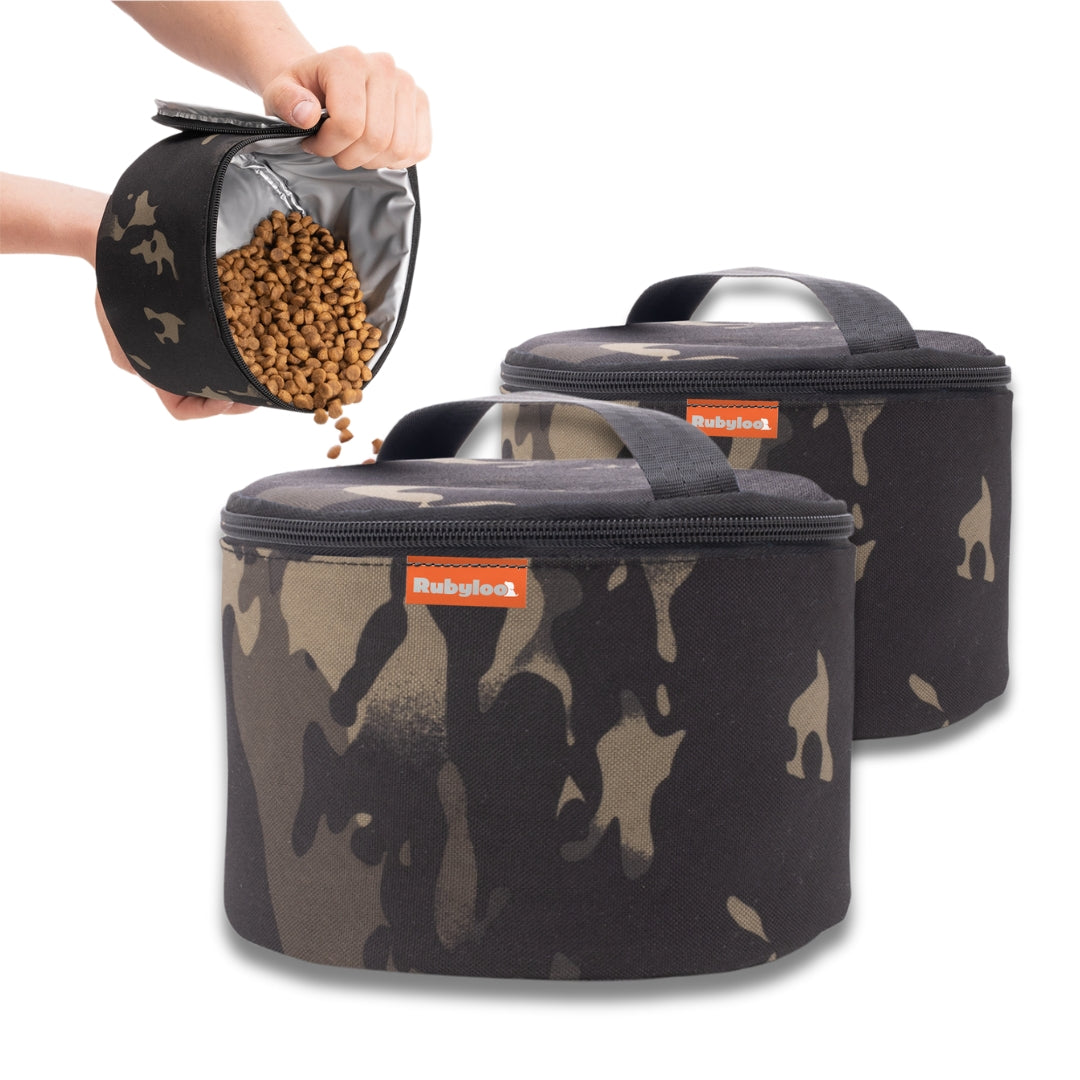 Dog Food Travel Bags (2 pc set)