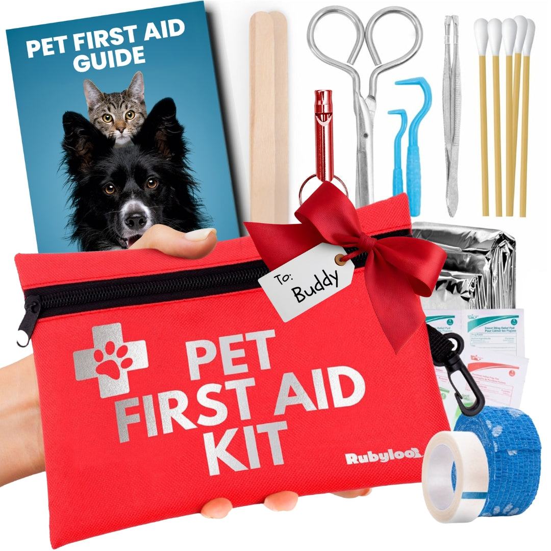 Pet First Aid Kit for Dogs & Cats with Vet-Approved Essentials