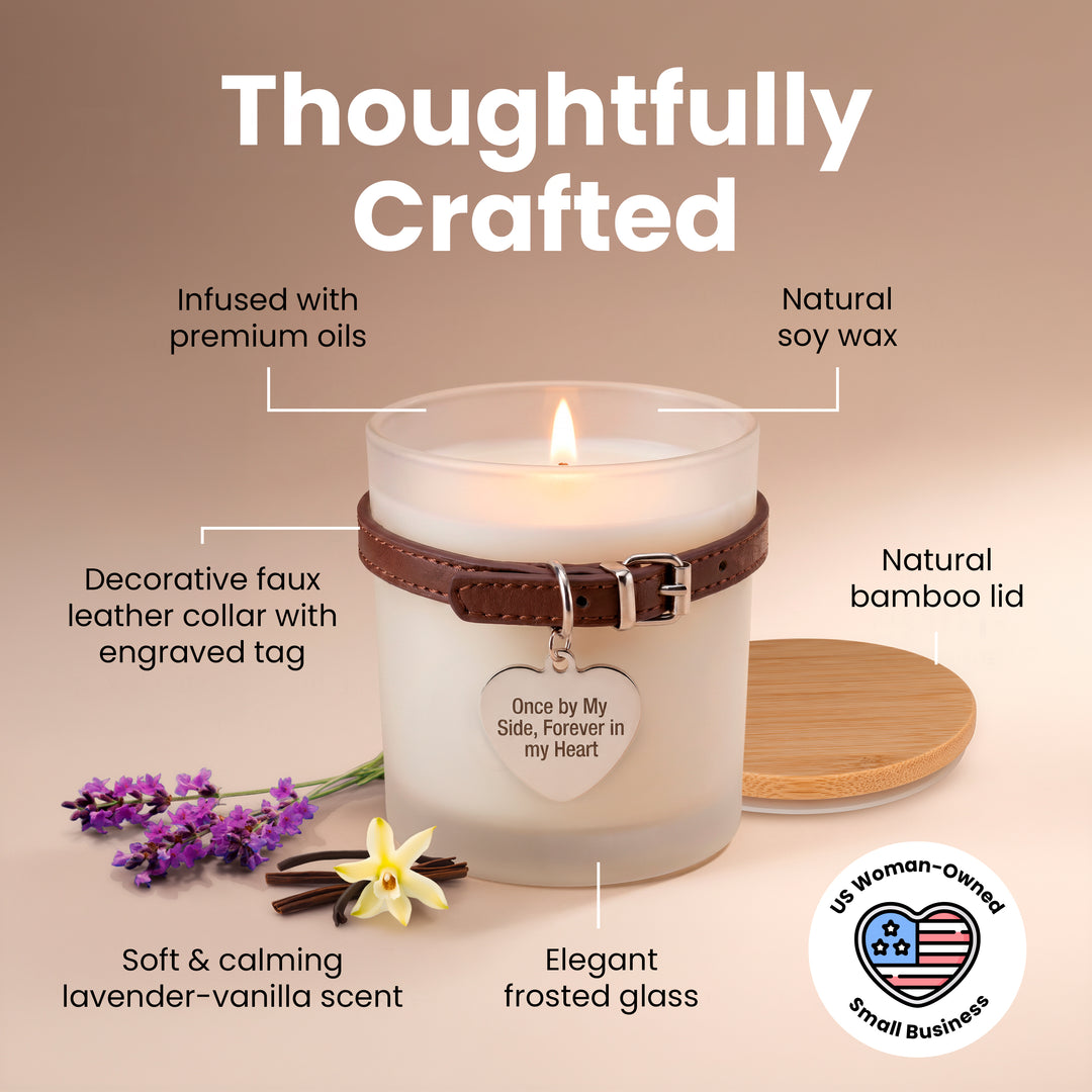Pet Memorial Gifts for Dogs & Cats, Loss of Dog Sympathy Gift Candle