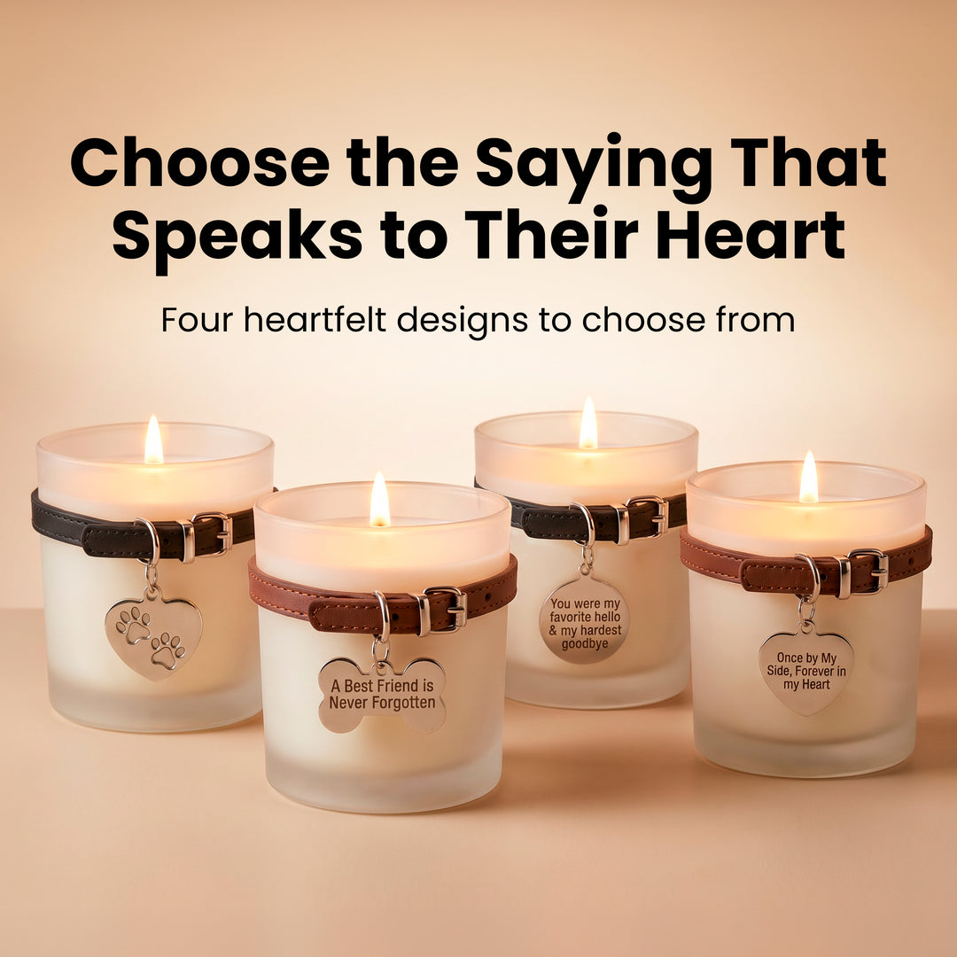 Pet Memorial Gifts for Dogs & Cats, Loss of Dog Sympathy Gift Candle
