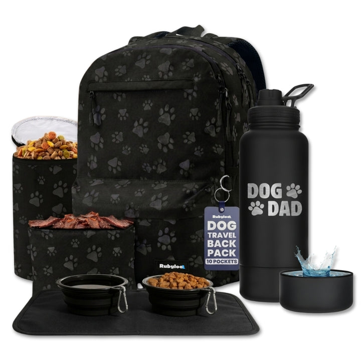 Original Doggy Bag® Backpack & Water Bottle With Dog Bowl