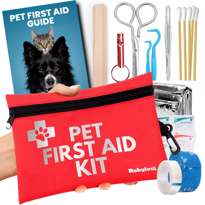 Pet First Aid Kit for Dogs & Cats with Vet-Approved Essentials