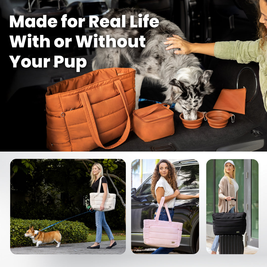 Puffer Dog Travel Bag for Dog Moms
