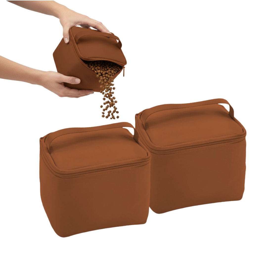 Cube Dog Food Travel Bags (2 pc set)