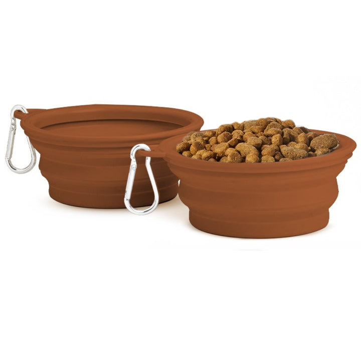 Small Collapsible Dog Bowls (2 pc set)