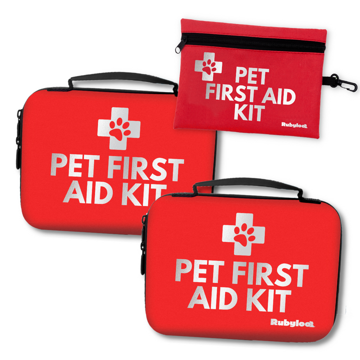 Pet First Aid Kit 3 Piece Set: 2 Essential & 1 Travel