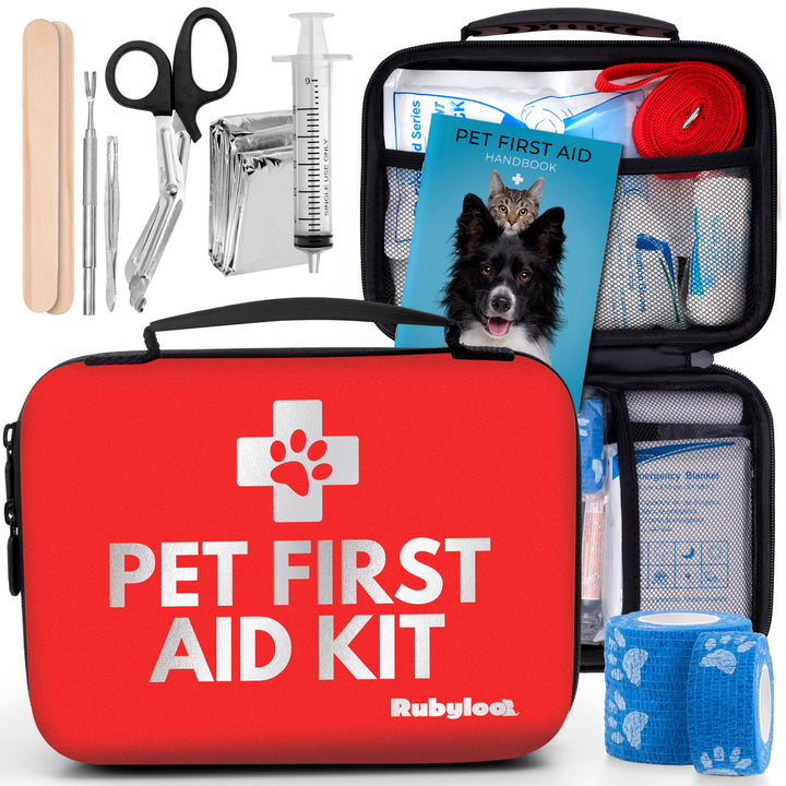 Pet First Aid Kit 3 Piece Set: 2 Essential & 1 Travel