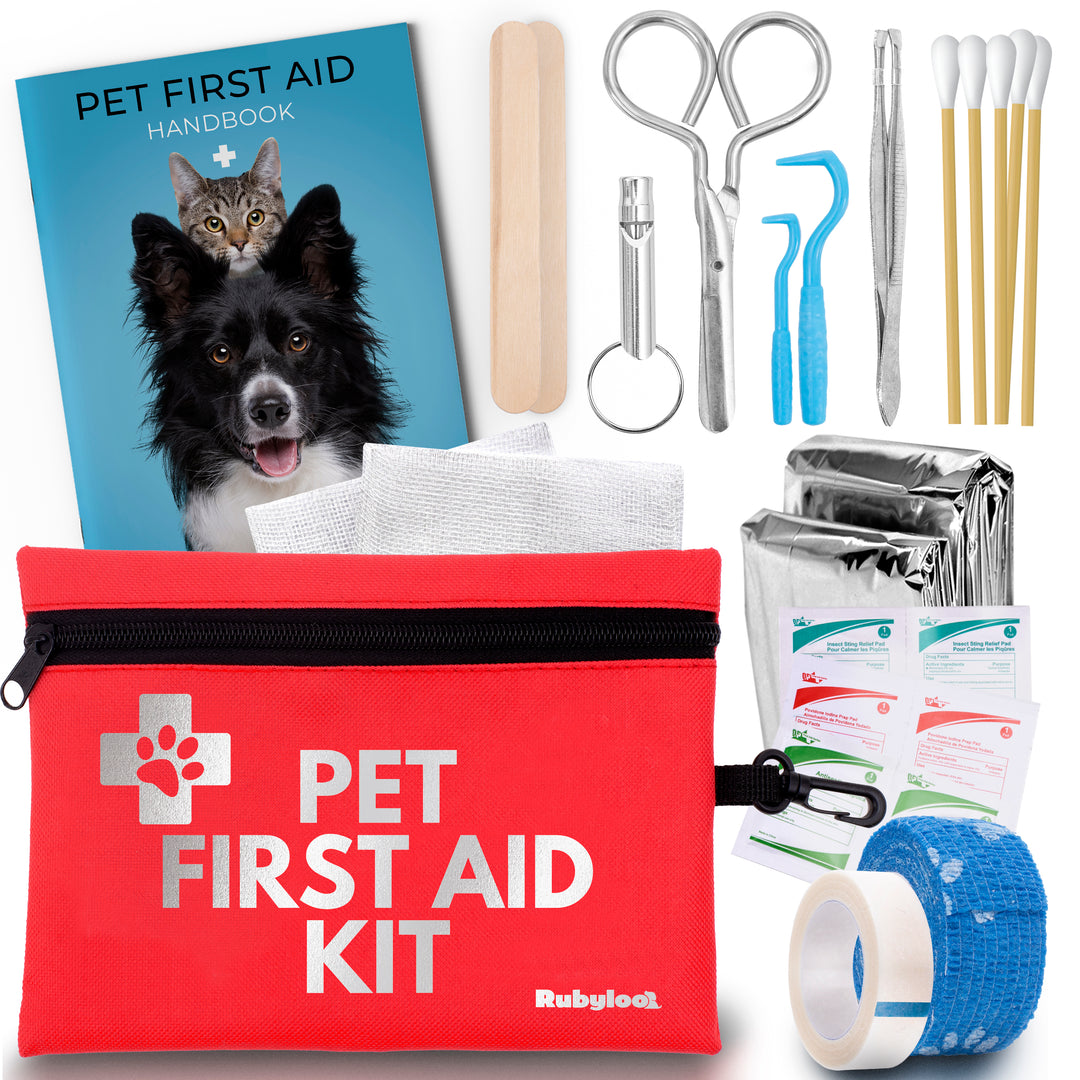 Pet First Aid Kit 3 Piece Set: 2 Essential & 1 Travel